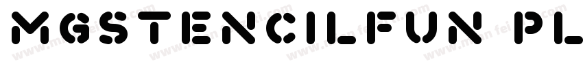 MgStencilFun Plain字体转换